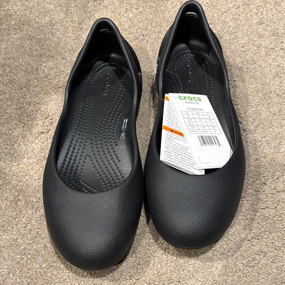 Crocs Women's Kadee Black Flats
